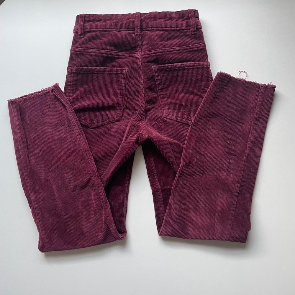 Cuordoroy high-rise pants